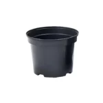 doniczka produkcyjna czarna okrągła 4l