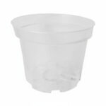 Doniczka bezbarwna transparentna 17 cm