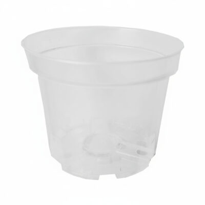 Doniczka bezbarwna transparentna 17 cm