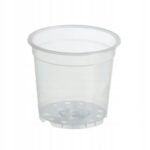 Doniczka bezbarwna transparentna 19 cm
