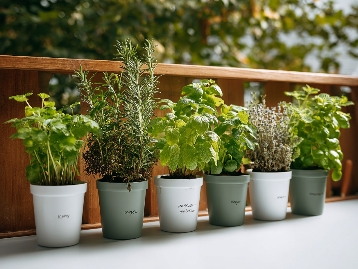 piękne odratowane zioła z marketu