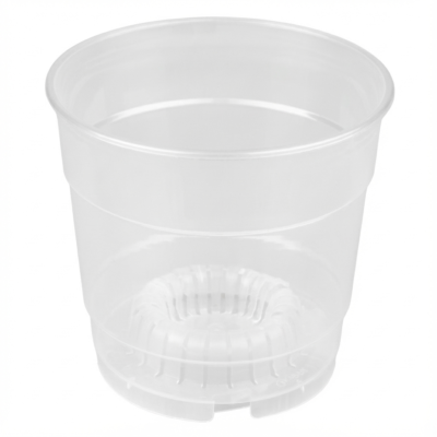 Doniczka bezbarwna do orchidei 10,2 cm x 11,5 x 10,2 cm